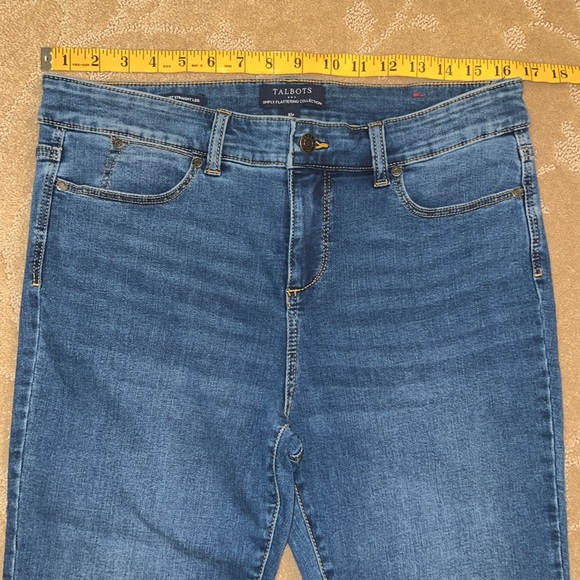 Talbots High Waist Straight Leg Jeans, 10 Petite - Picture 3 of 8